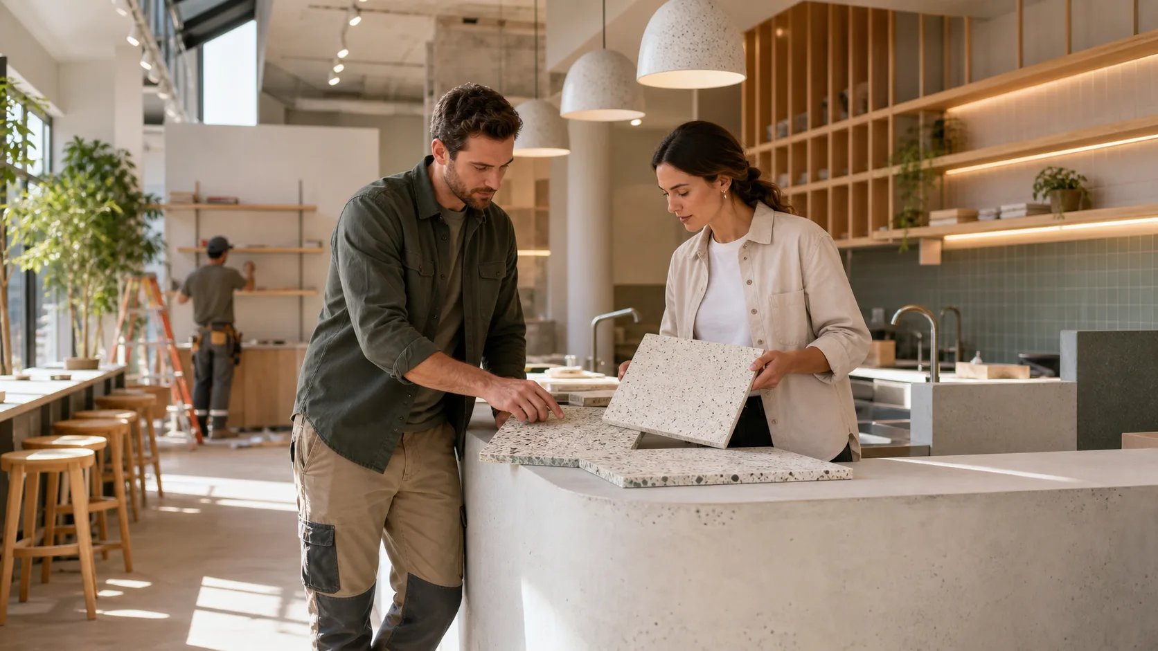 Ordering Decorative Concrete Mix for Retail Fitouts and Cafes