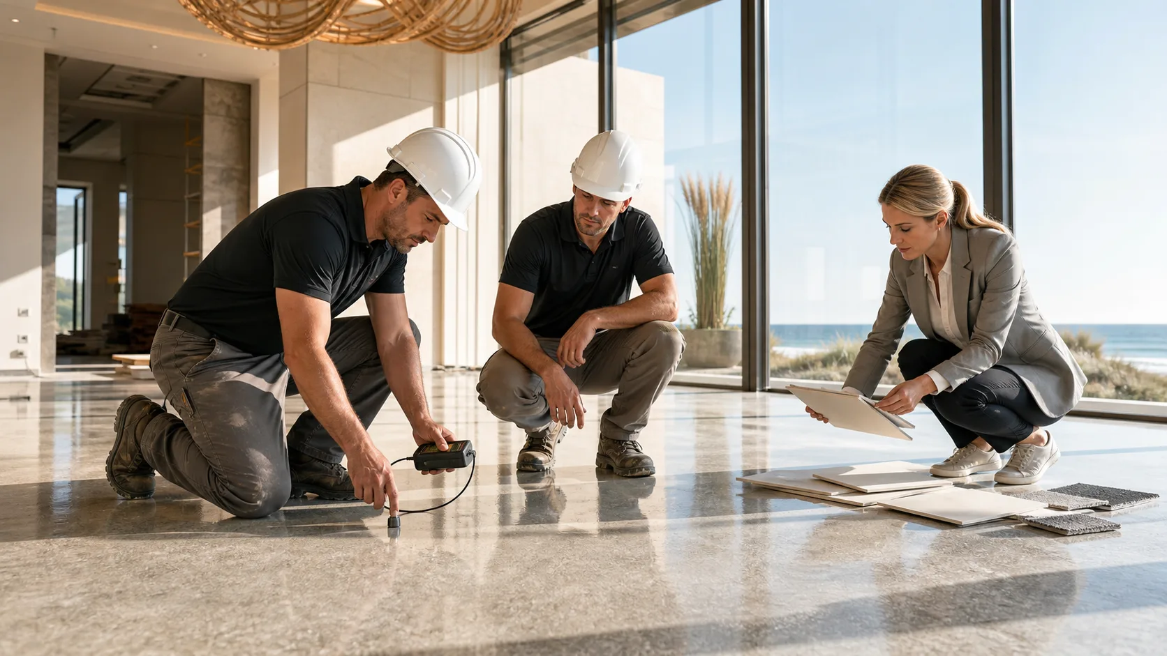 Polished Concrete for Coastal Commercial Sites: MVER/RH, Mix, Sealers